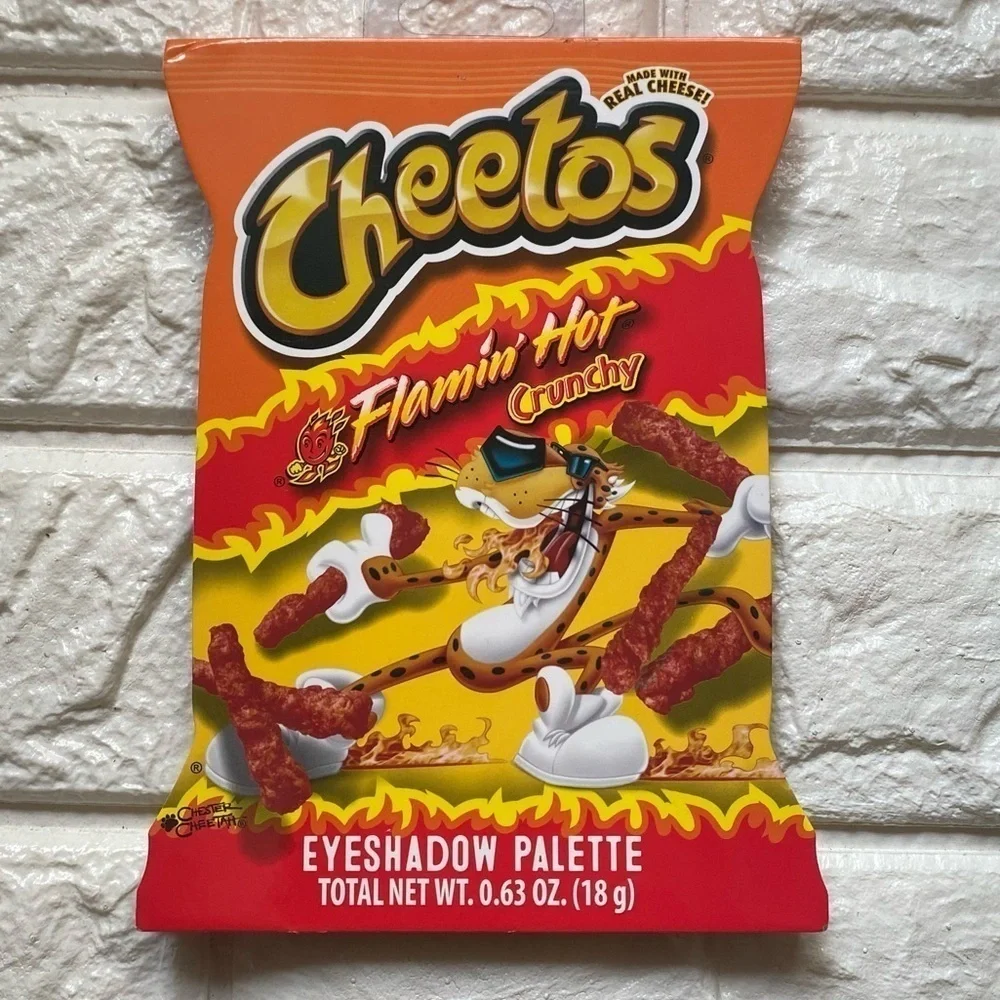 Cheetos Flamin' Hot Crunchy Eyeshadow Palette - 12 Shades & Mirror